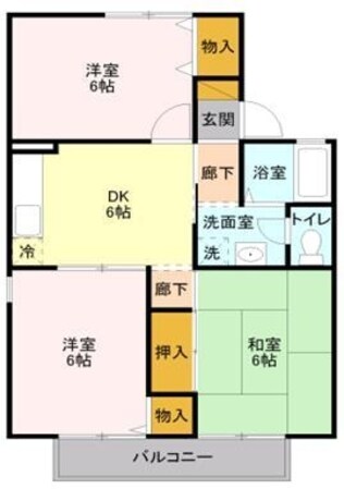 ヒルズ三橋の物件間取画像